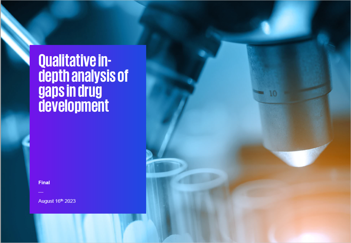 Qualitative in-depth analysis of gaps in drug development﻿